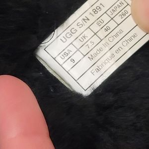 Ugg black suade boots